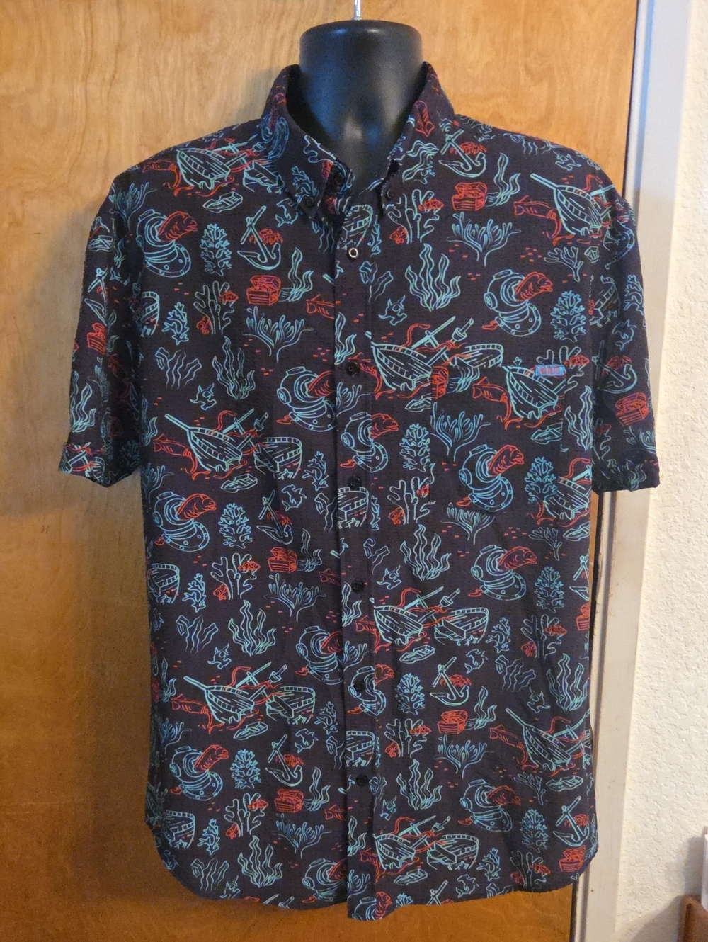 RSVLTS SEERSUCKER SHIPWRECKED MULTI MENS SIZE XL